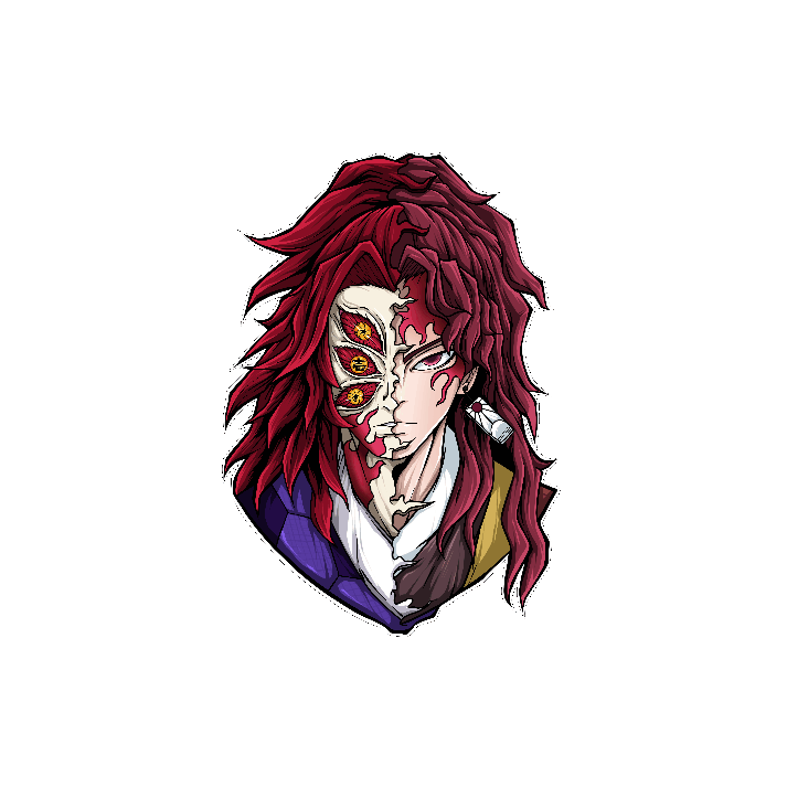 Duality: Demon Slayer Yoriichi and Kokushibo Slayer and Demon Vinyl Sticker