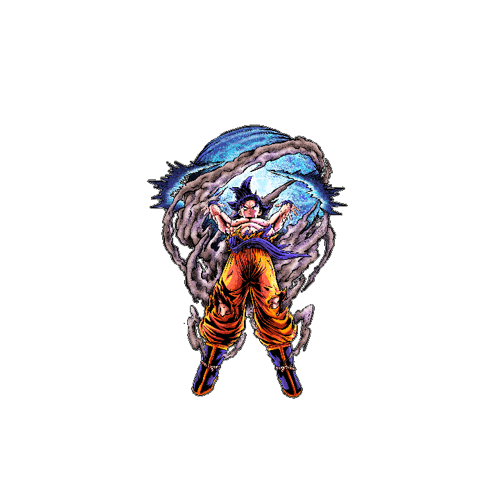Goku Spirit Bomb Vinyl Sticker