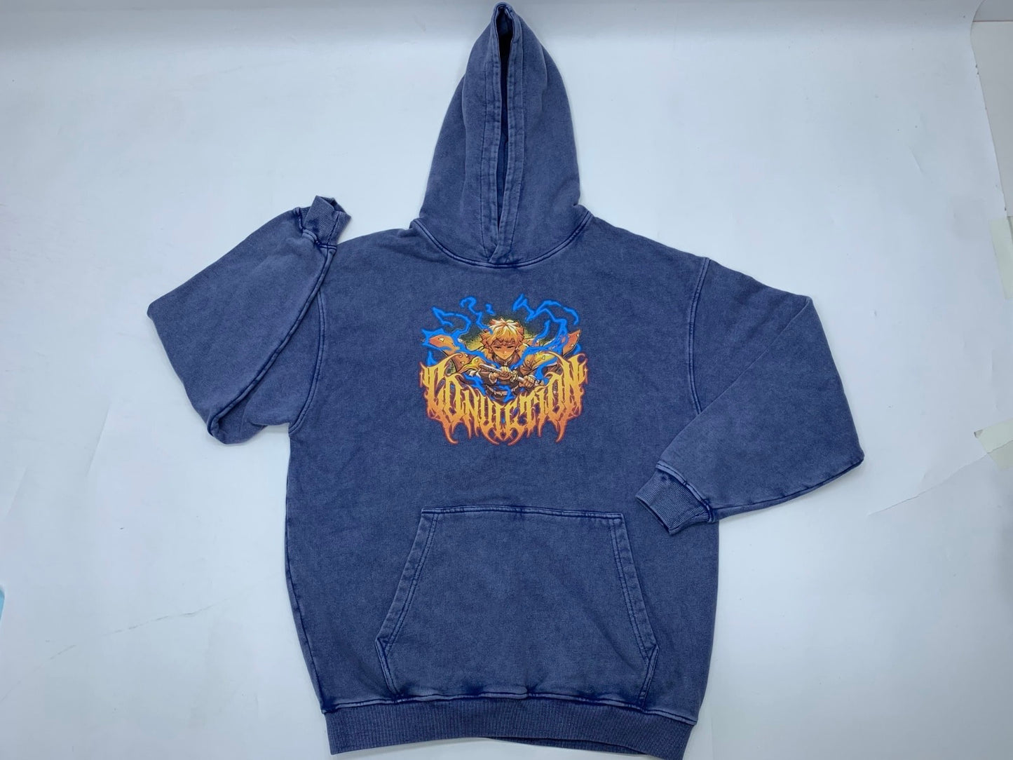 God Of Fire Thunder Heavy Weight Washed Hoodie