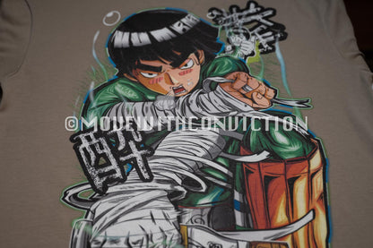 Rock Lee "Eight Gates of Buzzing" Heavy Weight T-shirt