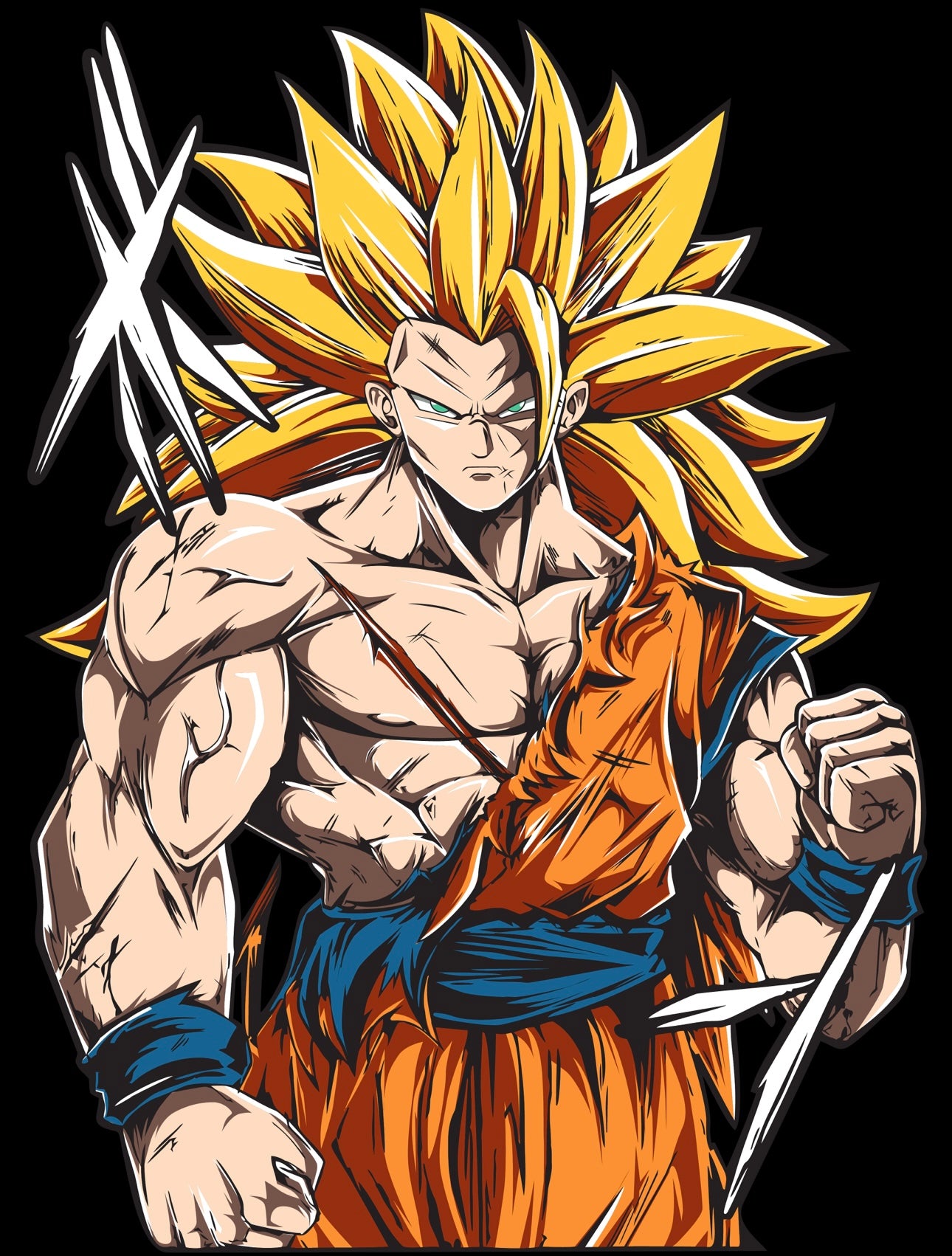 Goku Super Saiyan 3 Vinyl Sticker