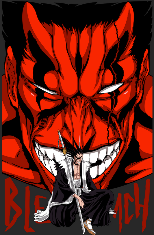 Kenpachi Zaraki Bankai Vinyl Sticker