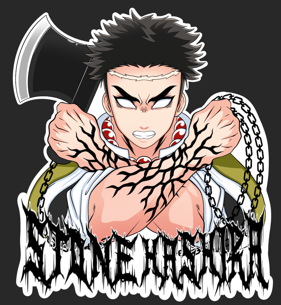 Gyomei Himejima Stone Hashira Vinyl Sticker