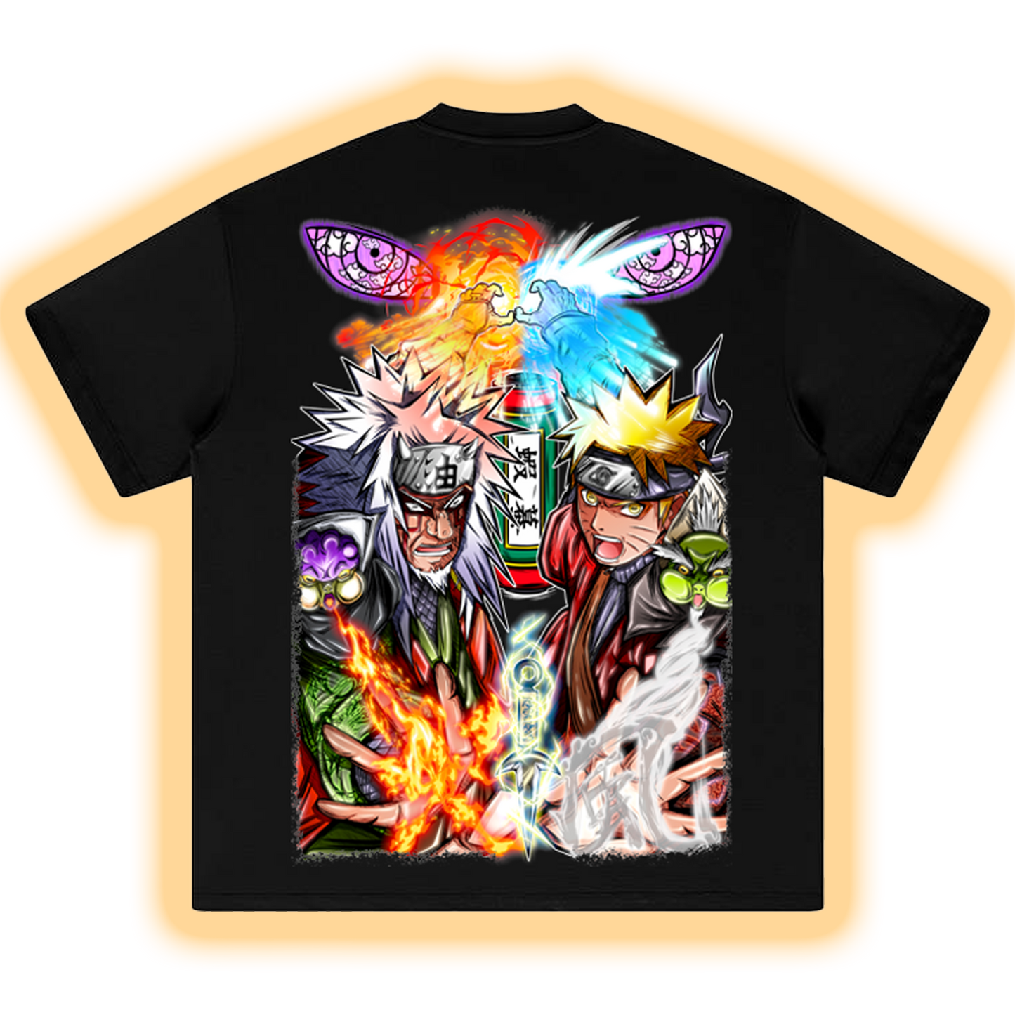 Master and Apprentice Rasengan Heavy Weight T-shirt