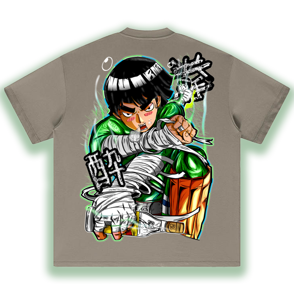 Rock Lee "Eight Gates of Buzzing" Heavy Weight T-shirt